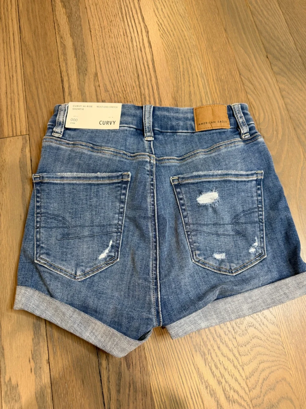 American Eagle Outfitters Medium Blue Cropped Stretch Jeans